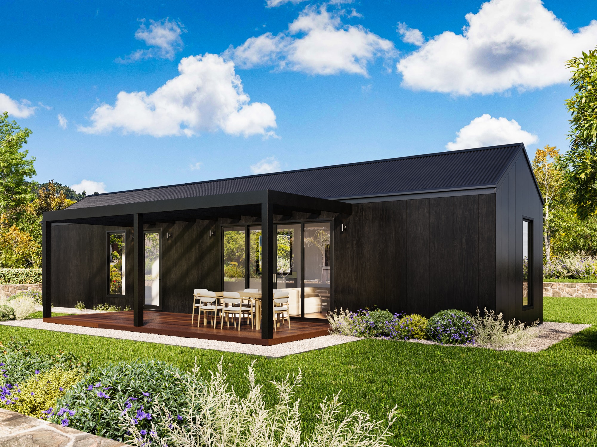 Dwellix 1 granny flat, Dwellix 1 Bronze façade — alternate angle