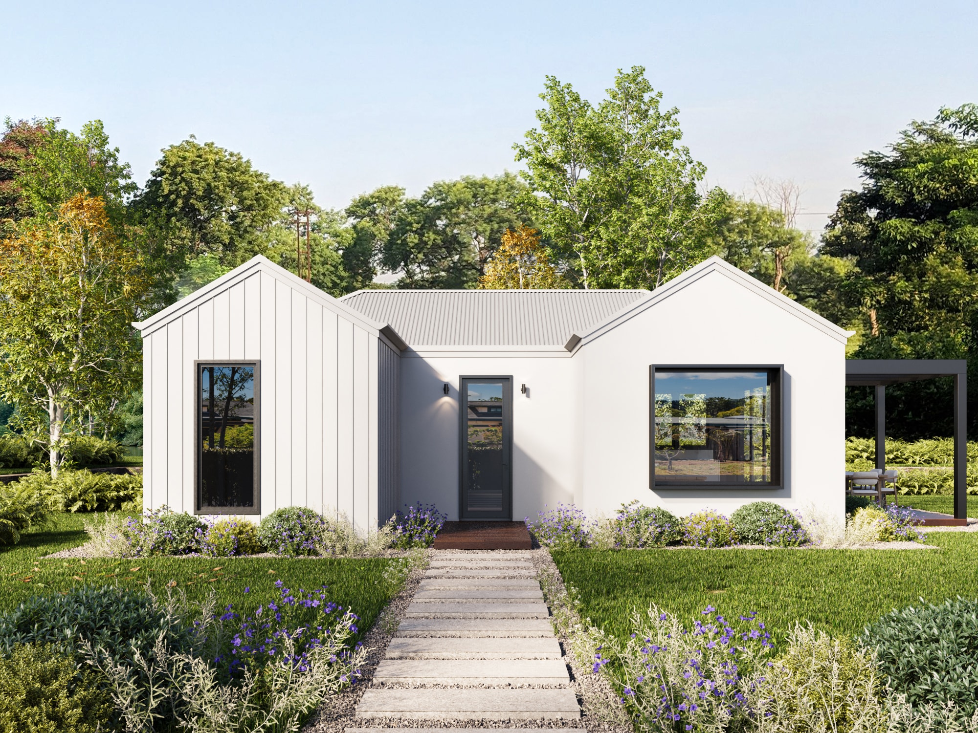 Dwellix 2 granny flat, Dwellix 2 Bronze façade — primary angle