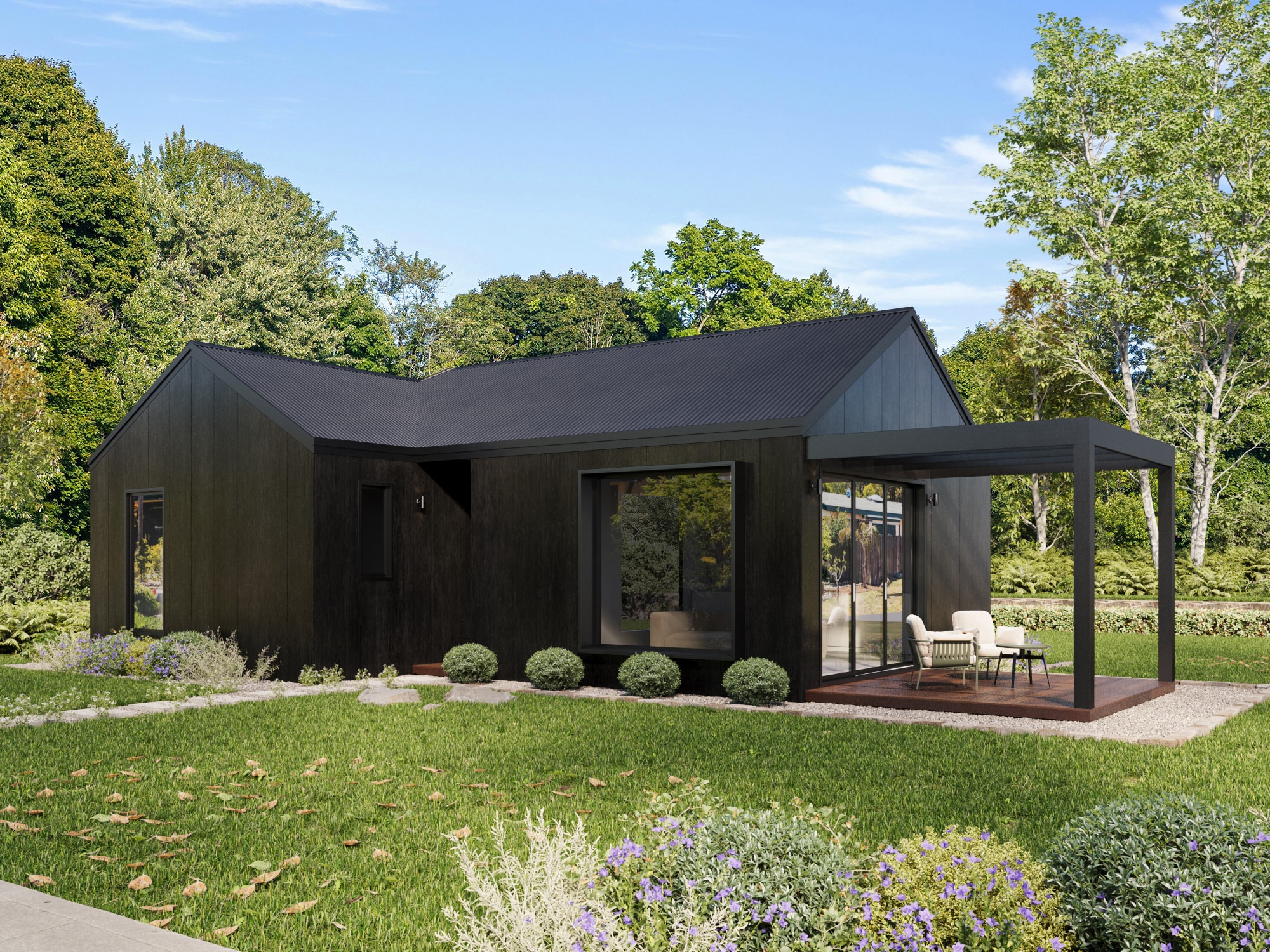 Dwellix 3 granny flat, Dwellix 3 Bronze façade — primary angle