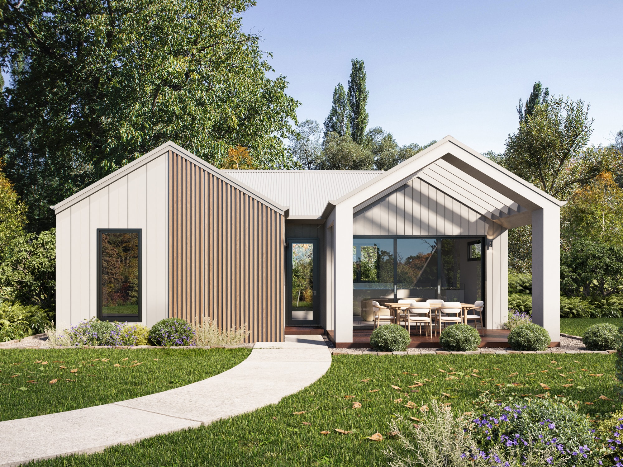 Dwellix 3 granny flat, Dwellix 3 Silver façade — primary angle