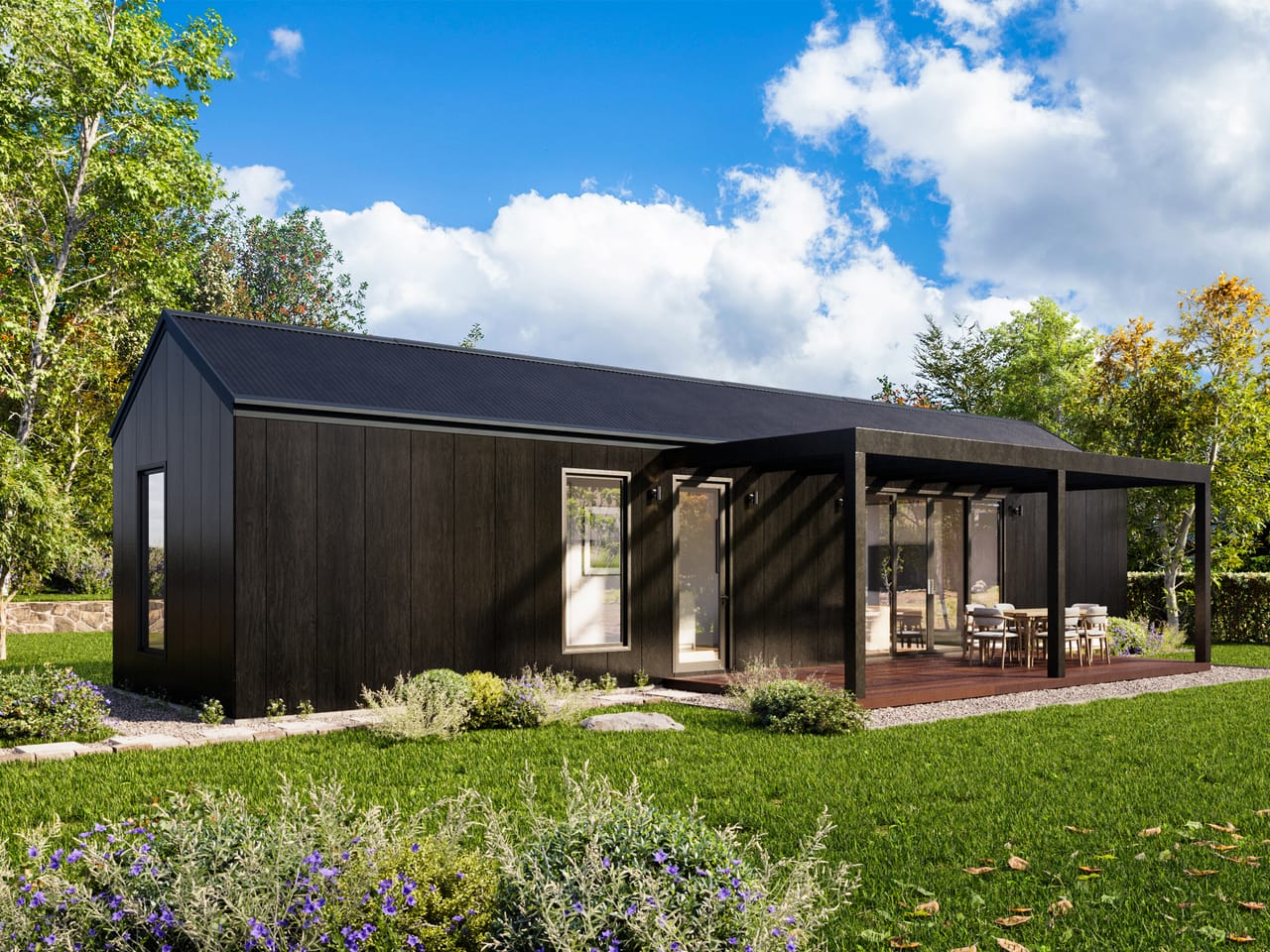 Dwellix 1 granny flat — Bronze façade