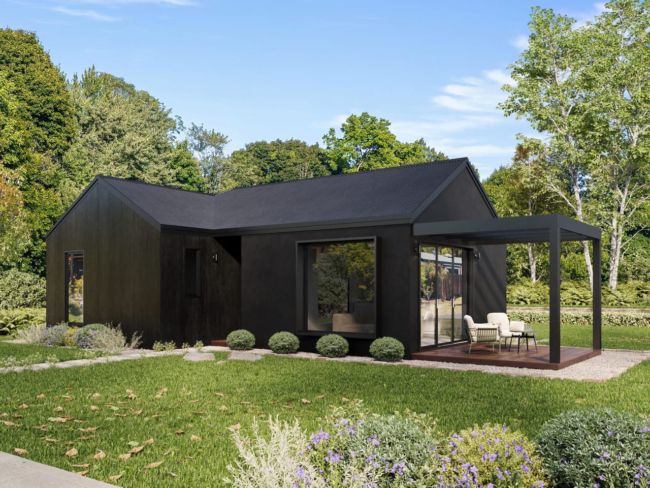 Dwellix 3 granny flat — Bronze façade